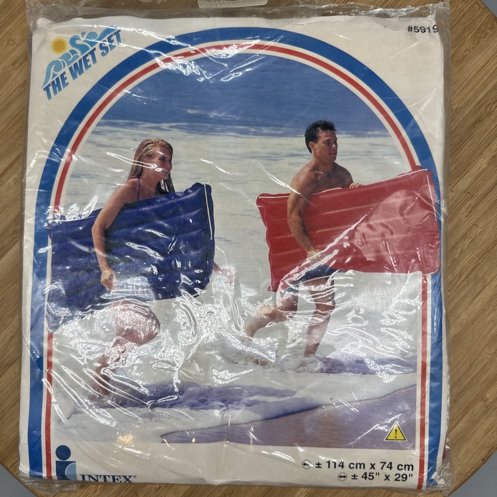 Vintage Intex The Wet Set Inflatable Raft Float Pool Surf Rider New - Picture 2 of 8